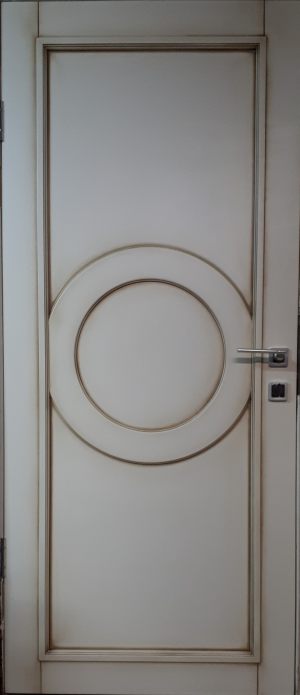 Межкомнатная дверь в профиле массив (эмаль с патиной) Орск