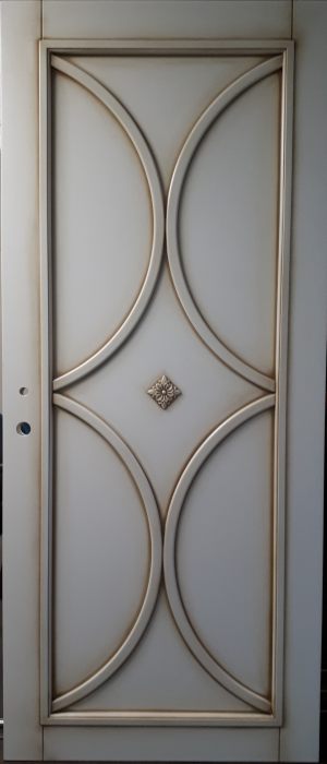 Межкомнатная дверь в профиле массив (эмаль с патиной) Орск